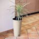 Ghiveci decorativ de flori, rotund inalt, 25x47.6 cm, cafeniu, imitatie ratan, Rato - imagine 4