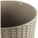 Ghiveci decorativ de flori, rotund inalt, 25x47.6 cm, cafeniu, imitatie ratan, Rato - imagine 5