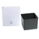 Ghiveci decorativ de flori, Prosperplast, Rato, imitatie ratan, patrat, alb, 40x40x40.8 cm - imagine 4