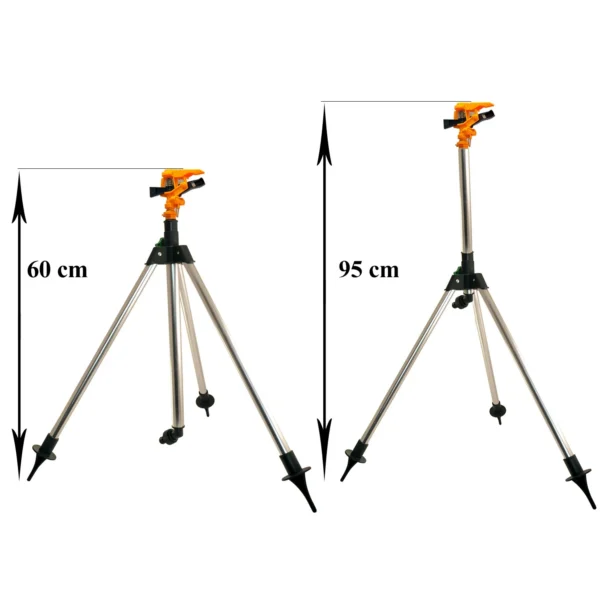 Aspersor pulsatoriu, plastic, cu trepied telescopic, 550-930 mm - imagine 4
