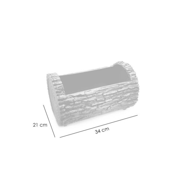 Ghiveci decorativ pentru flori model scoarta copac 34x21cm - imagine 3