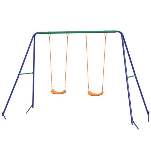 268156840_big.jpg Complex de joaca, 2 leagane, multicolor, 3-8 ani, 269x160x180 cm - imagine 1