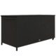 Lada depozitare de gradina, ratan sintetic, negru, max 30 kg, 121x57x67 cm