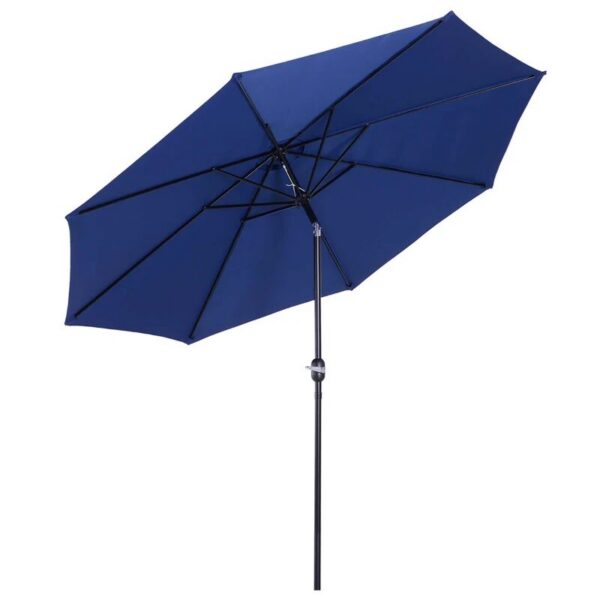 Umbrela gradina/terasa, cu inclinatie, manivela, albastru, 300 cm - imagine 1