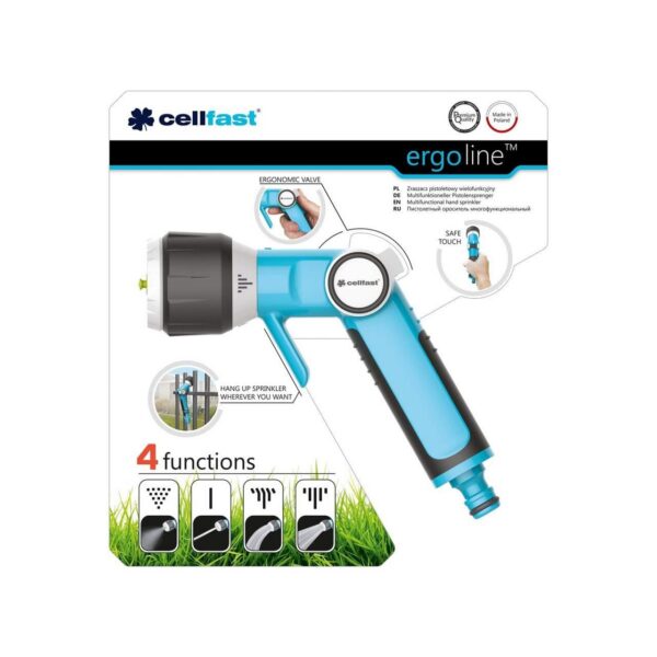 Pistol stropit gradina profesional, tip dus, 4 moduri, multifunctional, Ergo, Cellfast - imagine 2