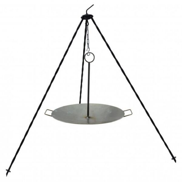 Disc pentru gratar, metalic, cu picioare si agatator, 40.5x32 cm, Perfect Home  - imagine 2