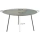 Disc pentru gratar, metalic, cu picioare, 60.5x32.3 cm, Perfect Home - imagine 5