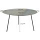 Disc pentru gratar, metalic, cu picioare, 60.5x32.3 cm, Perfect Home - imagine 2