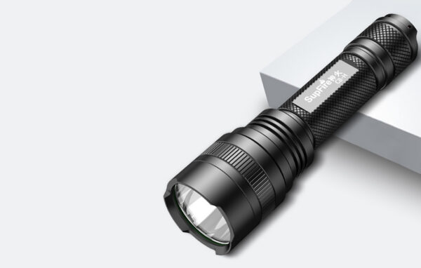Lanterna SupFire C8-H, 15W, LED, 1500 lm, 4000 mAh, 5 moduri, rezistenta la apa, incarcare USB, Negru - imagine 5