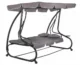 Balansoar gradina, 4 locuri, gri, 220x120x162 cm, functie pat, Linda - imagine 6
