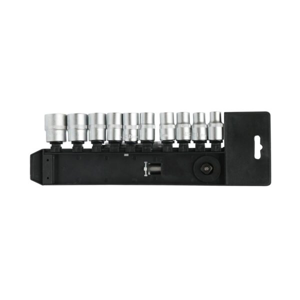 Trusa chei tubulare, 1/2", cu clichet reversibil, extensie, 12 piese, Breckner Germany - imagine 3