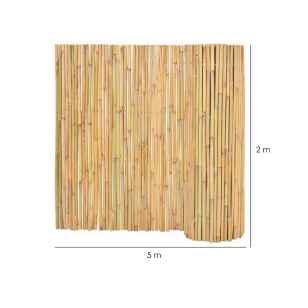 Gard/paravan din bambus natural, 5x2 m - imagine 4