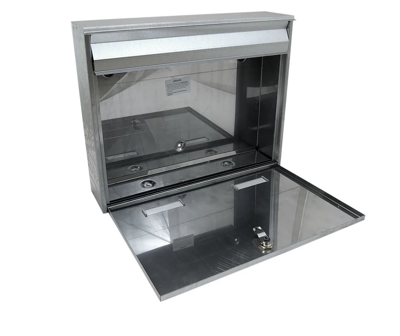 Cutie postala, inox, argintiu, format C4, 36x9x29 cm, Damech 2 Cutie postala, inox, argintiu, format C4, 36x9x29 cm, Damech