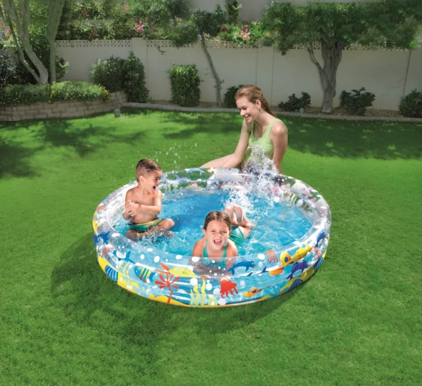 Piscina gonflabila pentru copii, rotunda, 152x30 cm, Bestway - imagine 5