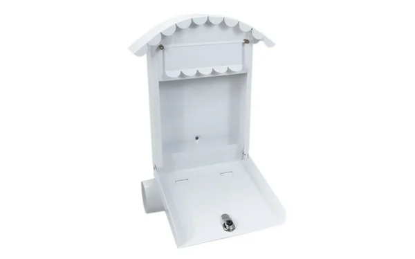 Cutie postala, cu loc pentru ziar, alb, format B6, 24.5x7x36.5 cm, Damech - imagine 6