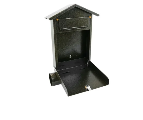 Cutie postala, cu loc pentru ziar, auriu, format B6, 23x7x37.5 cm, Damech - imagine 5