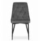 Scaun bucatarie/living, Artool, Imola, catifea, metal, gri, 48.5x61x93.5 cm - imagine 6