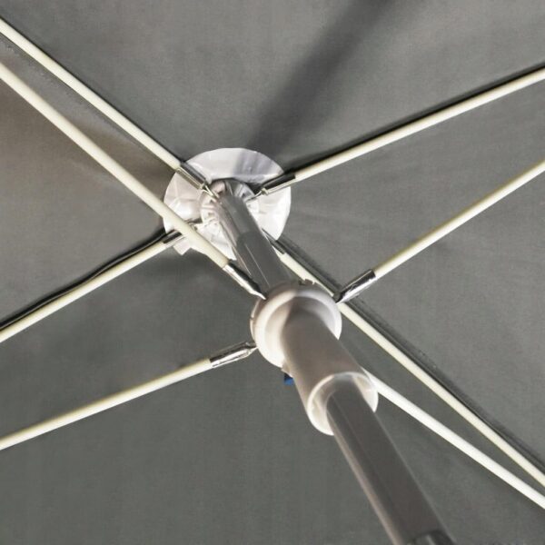 Umbrela balcon/terasa, Jumi, cu manivela, antracit, 220x130x240 cm - imagine 7