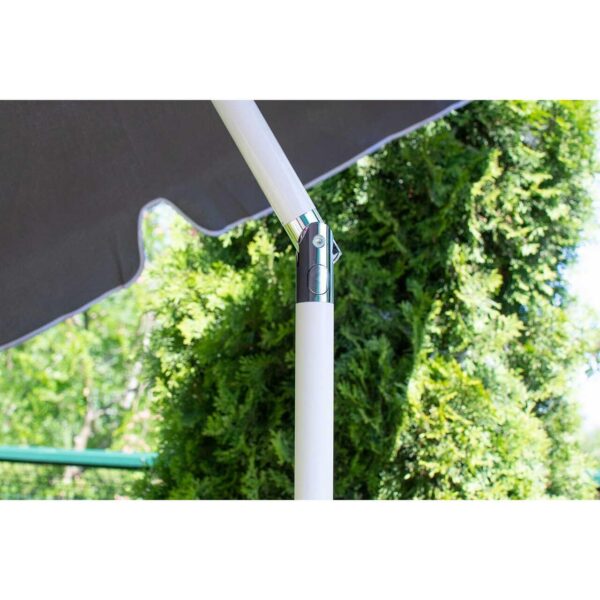 Umbrela balcon/terasa, Jumi, cu manivela, antracit, 220x130x240 cm - imagine 9