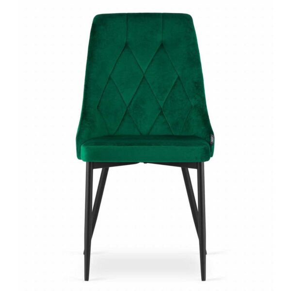 Scaun bucatarie/living, Artool, Imola, catifea, metal, verde, 48.5x61x93.5 cm - imagine 6