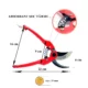 Foarfeca gradina, tip bypass, profesionala, otel SK5 + manusi latex, 22 cm, XTLINE - imagine 5