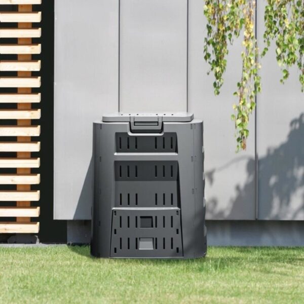 Compostor de gradina, 320 L, negru, rezistent la inghet, Compogreen - imagine 2