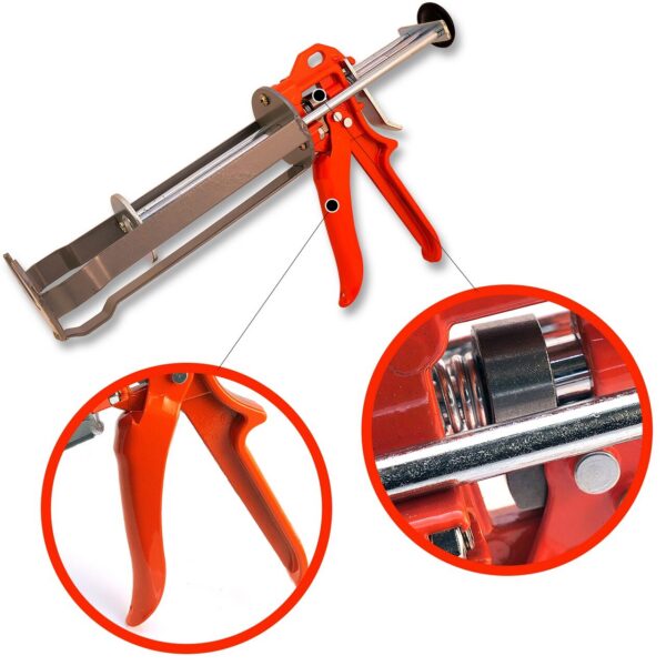 Pistol pentru ancora chimica, otel, 220 ml, 21.5 cm, Richmann Exclusive - imagine 4