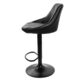 Scaun de bucatarie/bar, Artool, Kast, rotativ, piele ecologica, negru, 45.5x48.5x85-105 cm - imagine 7