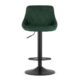 Scaun de bucatarie/bar, Artool, Kast, rotativ, catifea, verde si negru, 45.5x49x85-105 cm - imagine 5