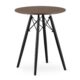 Masa stil scandinav, Artool, rotund, MDF si lemn, maro rustic, 60x73 cm - imagine 9