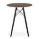 Masa stil scandinav, Artool, rotund, MDF si lemn, maro rustic, 60x73 cm - imagine 10