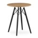 Masa stil scandinav, Artool, rotund, MDF si lemn, natur, 60x73 cm - imagine 8