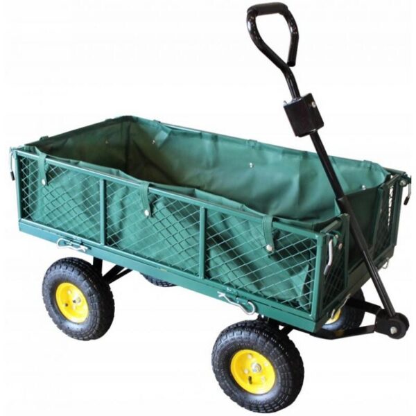 36774184_big.jpg Carucior de gradina, transport, Chomik, metalic, verde, max 300 kg, 102x52x57 cm - imagine 1