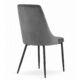Scaun bucatarie/living, Artool, Imola, catifea, metal, gri, 48.5x61x93.5 cm - imagine 4