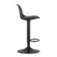 Scaun de bucatarie/bar, Artool, Hoga, rotativ, PP, piele ecologica, negru, 38x40x81-102 cm - imagine 3