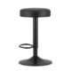 Scaun de bucatarie/bar, Artool, Rojst, rotativ, piele ecologica, negru, 38x38x62-83 cm - imagine 7
