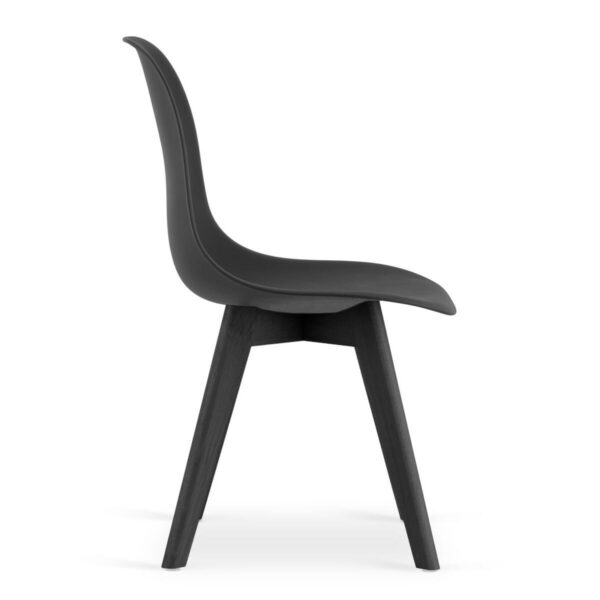 Scaun bucatarie/living, Artool, Kito, PP, lemn, negru, 46x54.5x80 cm - imagine 5