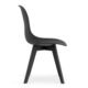 Scaun bucatarie/living, Artool, Kito, PP, lemn, negru, 46x54.5x80 cm - imagine 5