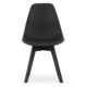 Scaun bucatarie/living, Artool, Kito, PP, lemn, negru, 46x54.5x80 cm - imagine 7