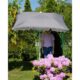 Umbrela balcon/terasa, Jumi, cu manivela, antracit, 220x130x240 cm - imagine 11