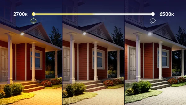 Set 4 proiectoare Govee H7060 RGBICWW LED, Alexa, Google, 24W, Sincronizare muzica, Exterior IP65 waterproof - imagine 21