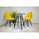 Masa stil scandinav, Artool, rotund, MDF si lemn, maro rustic, 60x73 cm - imagine 5