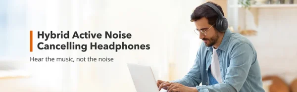 Casti audio TaoTronics TT-BH090, Hybrid Active Noise Canceling, Bluetooth 5.0, Bas puternic,True Wireless, Autonomie 35 ore - imagine 6