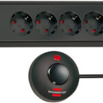 Prelungitor Brennenstuhl Eco-Line Comfort 6 prize, comutator, 2 m