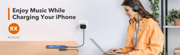 Adaptor Bluetooth Transmitator si Receptor Audio 2 in 1 TaoTronics TT-BA015, Bluetooth 5.0, conectare 2 casti simultan - imagine 10