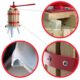 Teasc, presa, pentru zdrobit struguri, fructe, 12 L, 32x60 cm - imagine 2