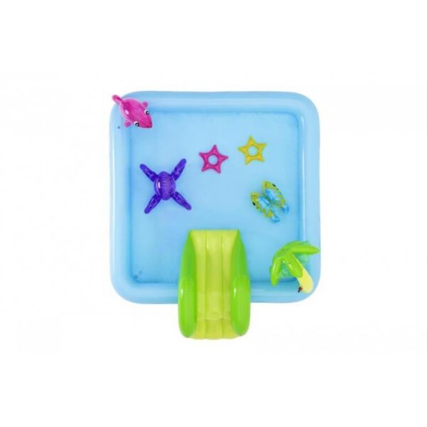 Piscina gonflabila pentru copii, de joaca, cu tobogan, 239x206x86 cm, Bestway Fantastic Aquarium - imagine 4