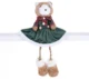 Decoratiune Craciun, ursulet in rochie verde, 17x14x26 cm - imagine 4