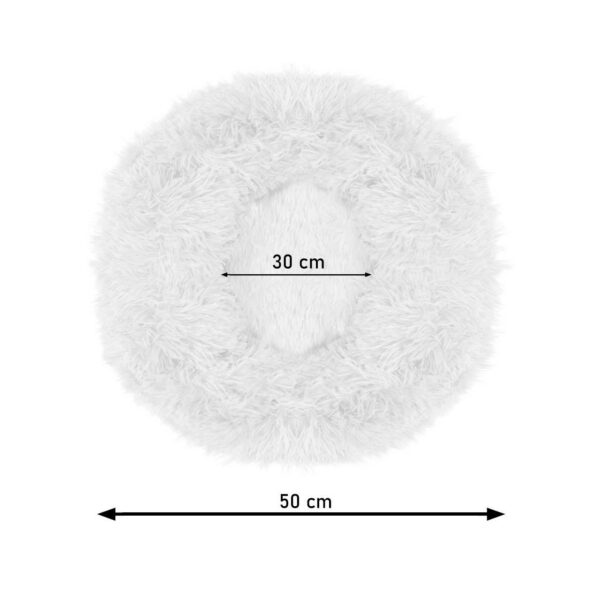 Culcus moale, pentru caine/pisica, maro, 50 cm - imagine 11