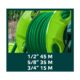 Tambur, rola, pentru furtun gradina, 1/2"-45 m, 3/4"-15 m, Verto  - imagine 2